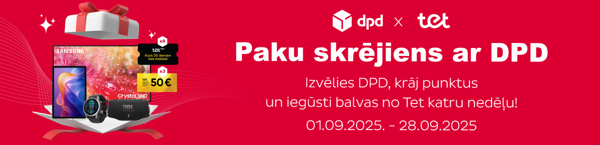 DPD akcija “Paku skrējiens ar DPD” 2025 – piedalies, krāj punktus un iegūsti vērtīgas balvas katru nedēļu!